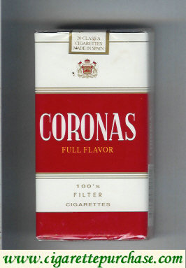 Coronas Full Flavor 100s filter cigarettes